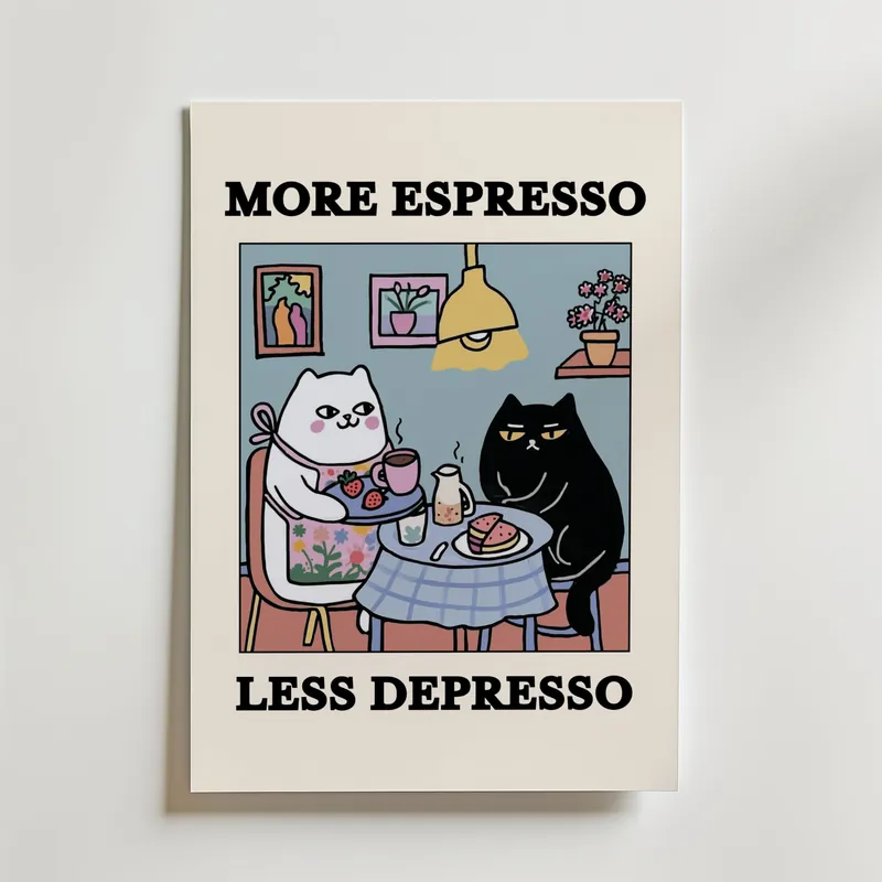 Espresso Therapy Poster Kampanj
